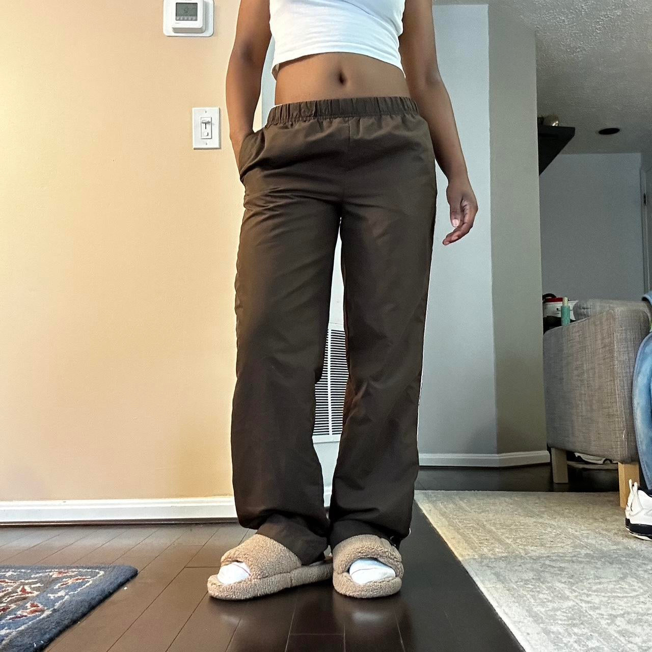 Brown and Pink Track Pants