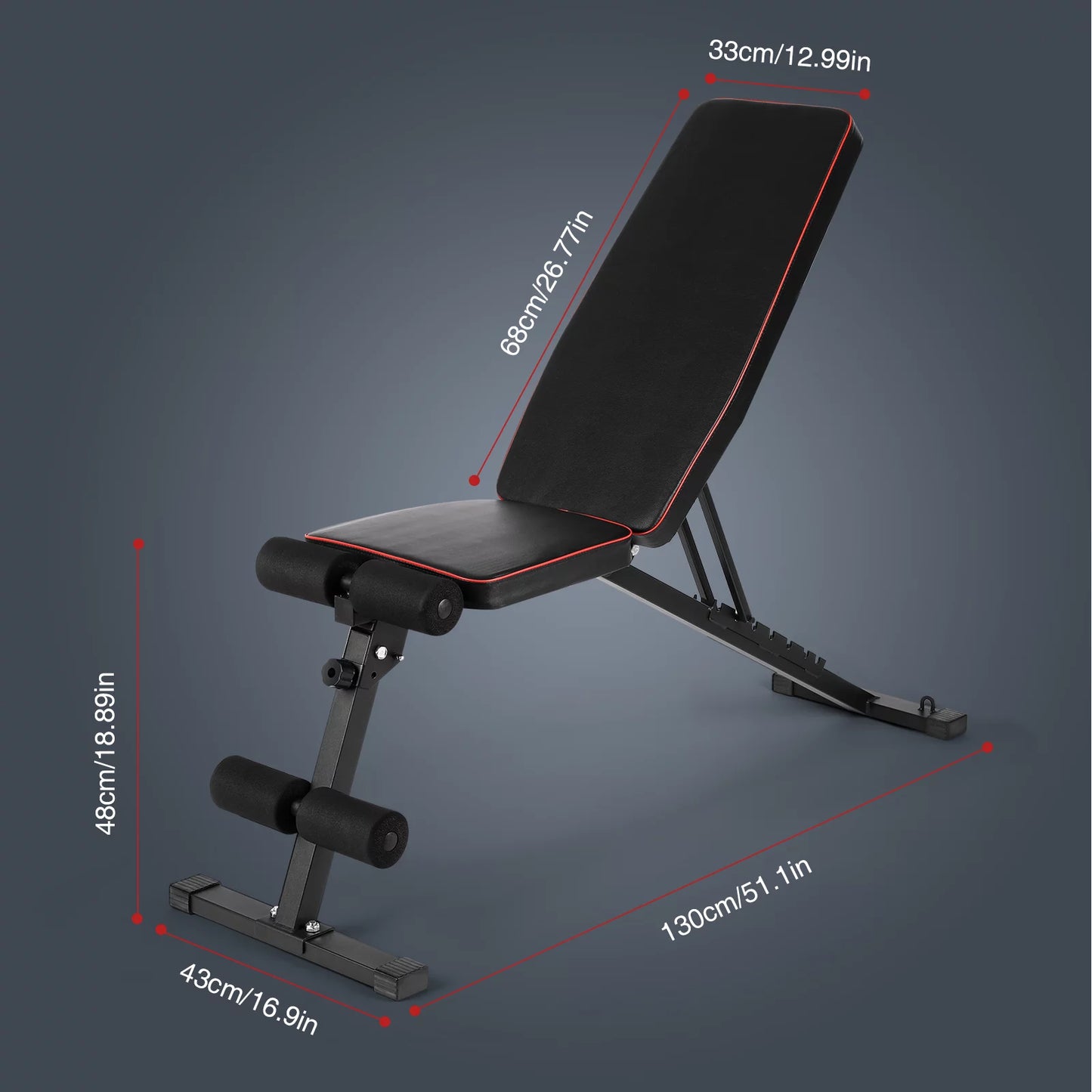 Adjustable Weight Bench for Full Body Workouts Exercise Training