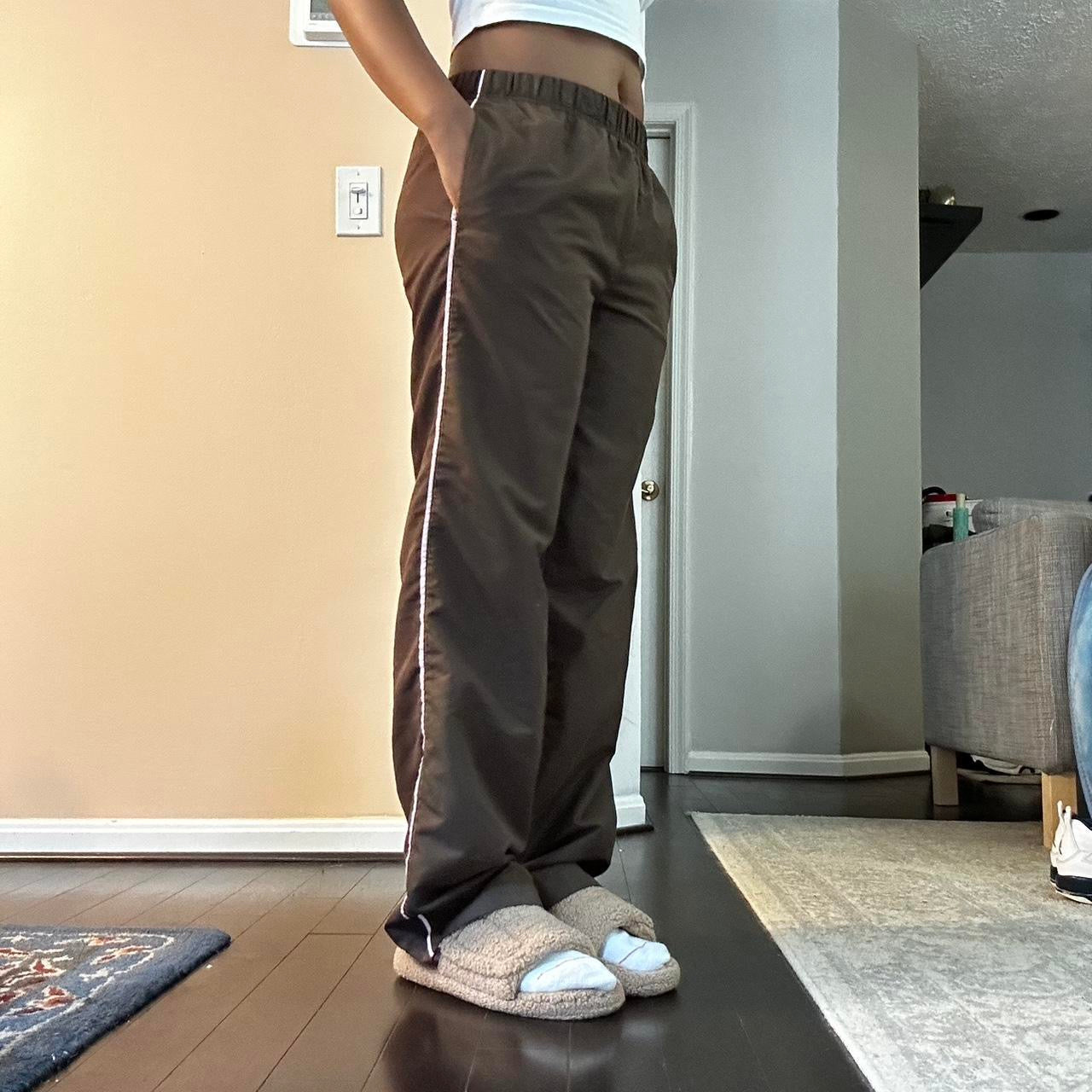 Brown and Pink Track Pants