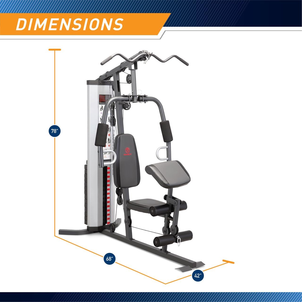 Multifunction Steel Home Gym 150Lb Weight Stack Machine