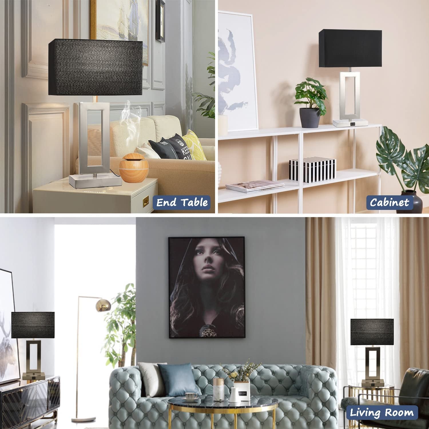 Act Fast: 22" Bedroom Lamp Set