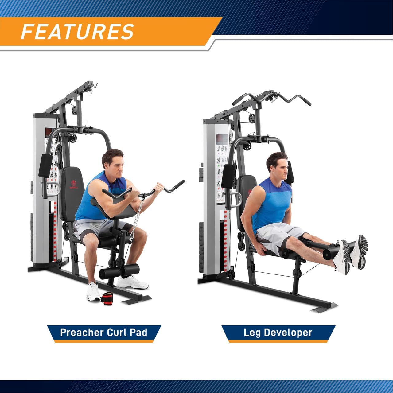 Multifunction Steel Home Gym 150Lb Weight Stack Machine