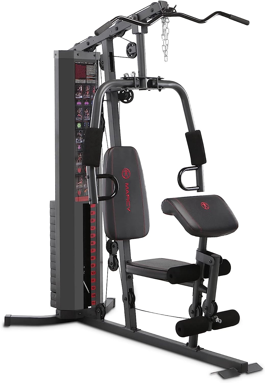 Multifunction Steel Home Gym 150Lb Weight Stack Machine