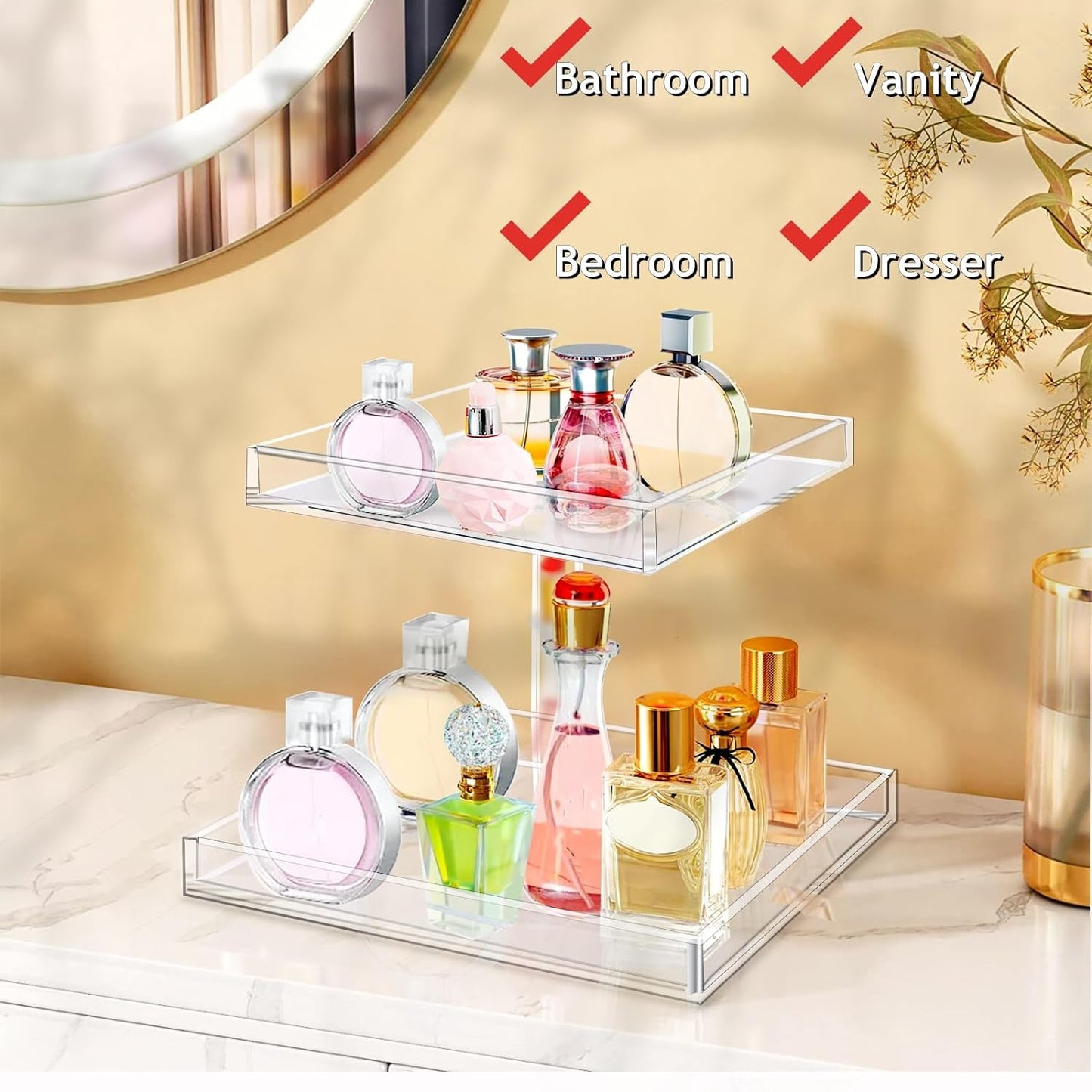 Yageli 2-Teir Perfume Organizer