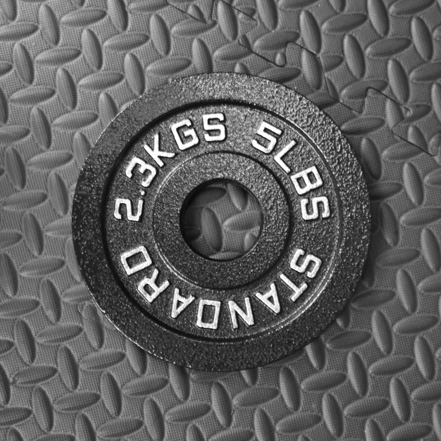 Steel Weight Plates 85LB Set - Olympic 2 Inch Center Premium Coating 2X 25Lb, 10Lb, 5Lb, and 2.5Lb for Olympic Weight Lifting Barbells