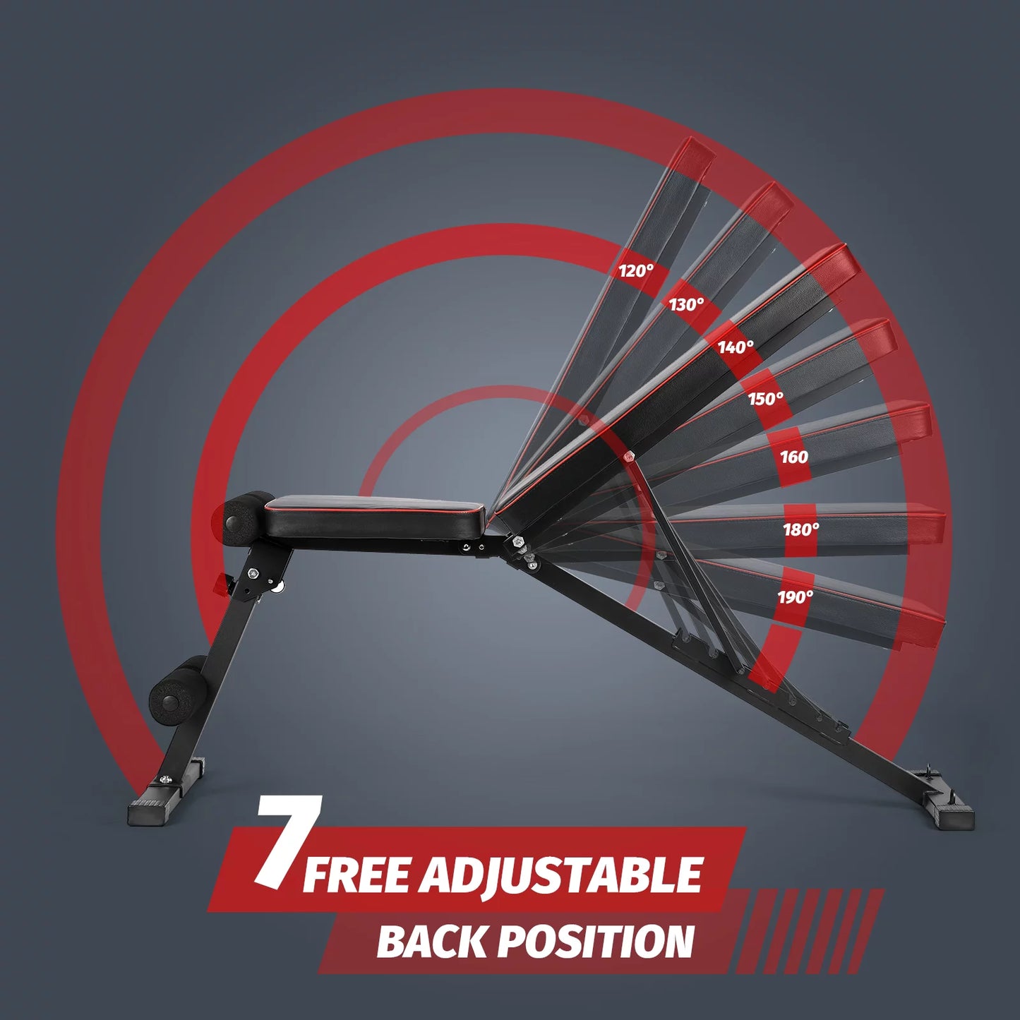 Adjustable Weight Bench for Full Body Workouts Exercise Training