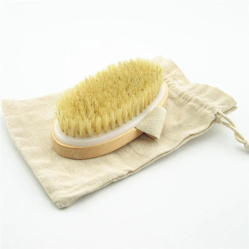 Soft Natural Bristle Body Brush