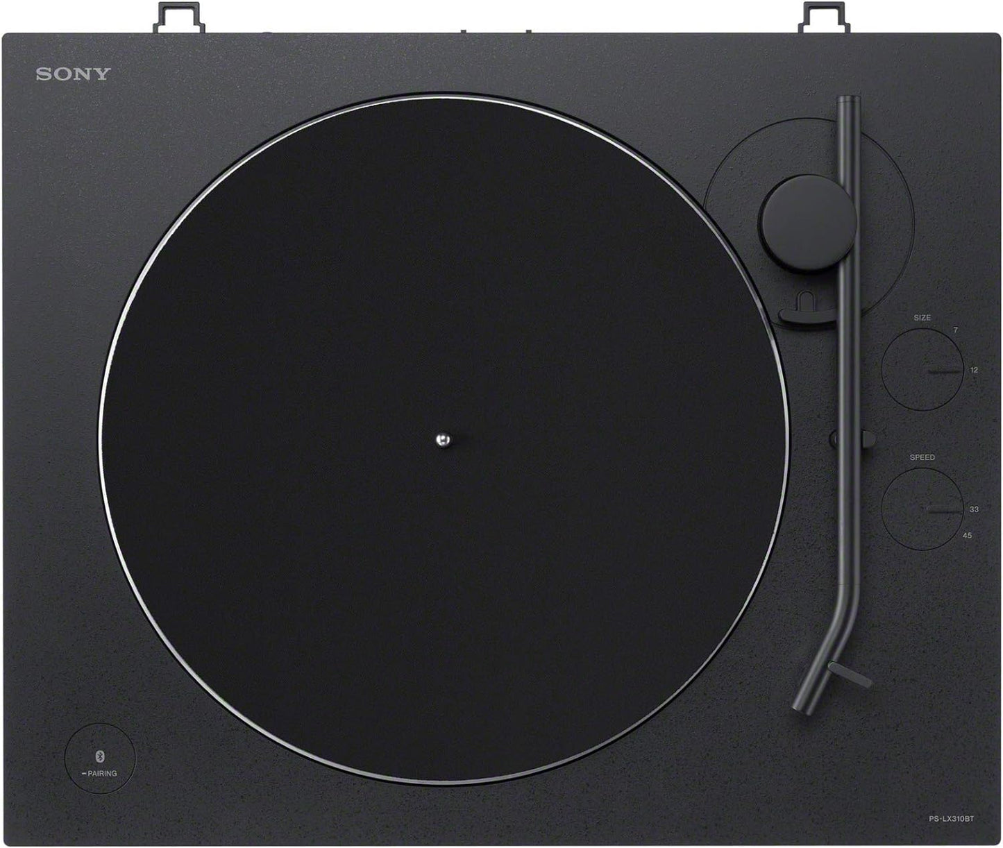 PS-LX310BT Belt Drive Turntable: Fully Automatic Wireless Vinyl Record Player with Bluetooth and USB Output Black