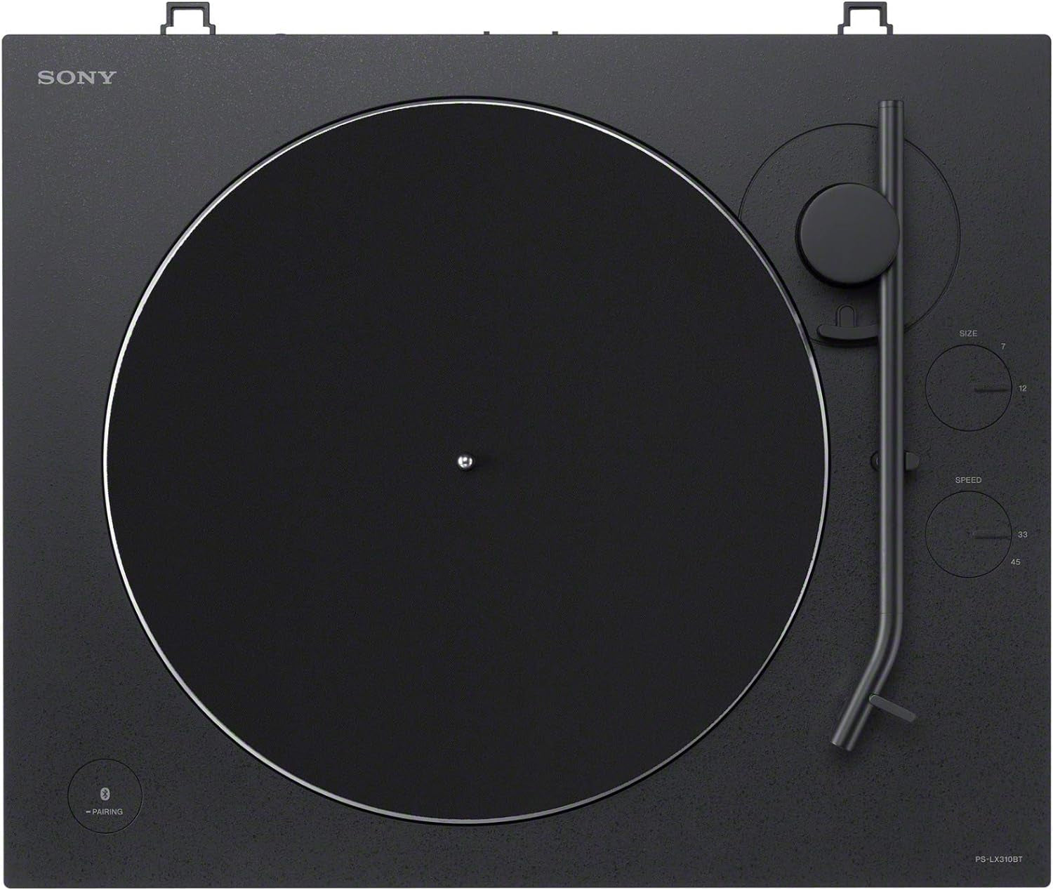 PS-LX310BT Belt Drive Turntable: Fully Automatic Wireless Vinyl Record Player with Bluetooth and USB Output Black