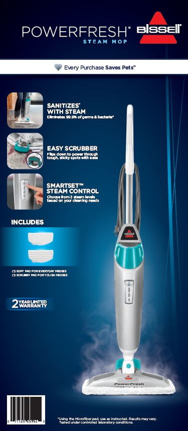 Bissell Powerfresh Scrubbing and Sanitizing Steam Mop