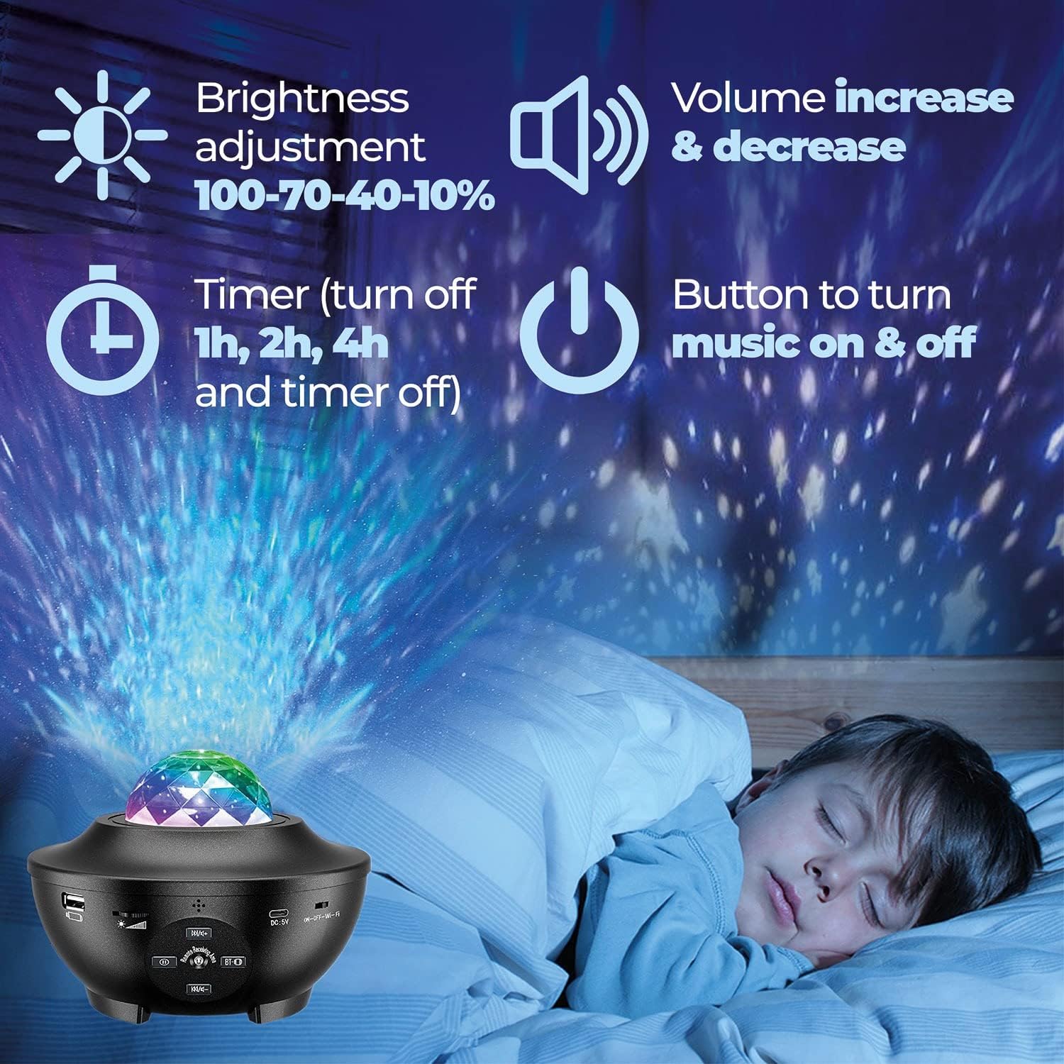 Stary Galaxy Projection Lights