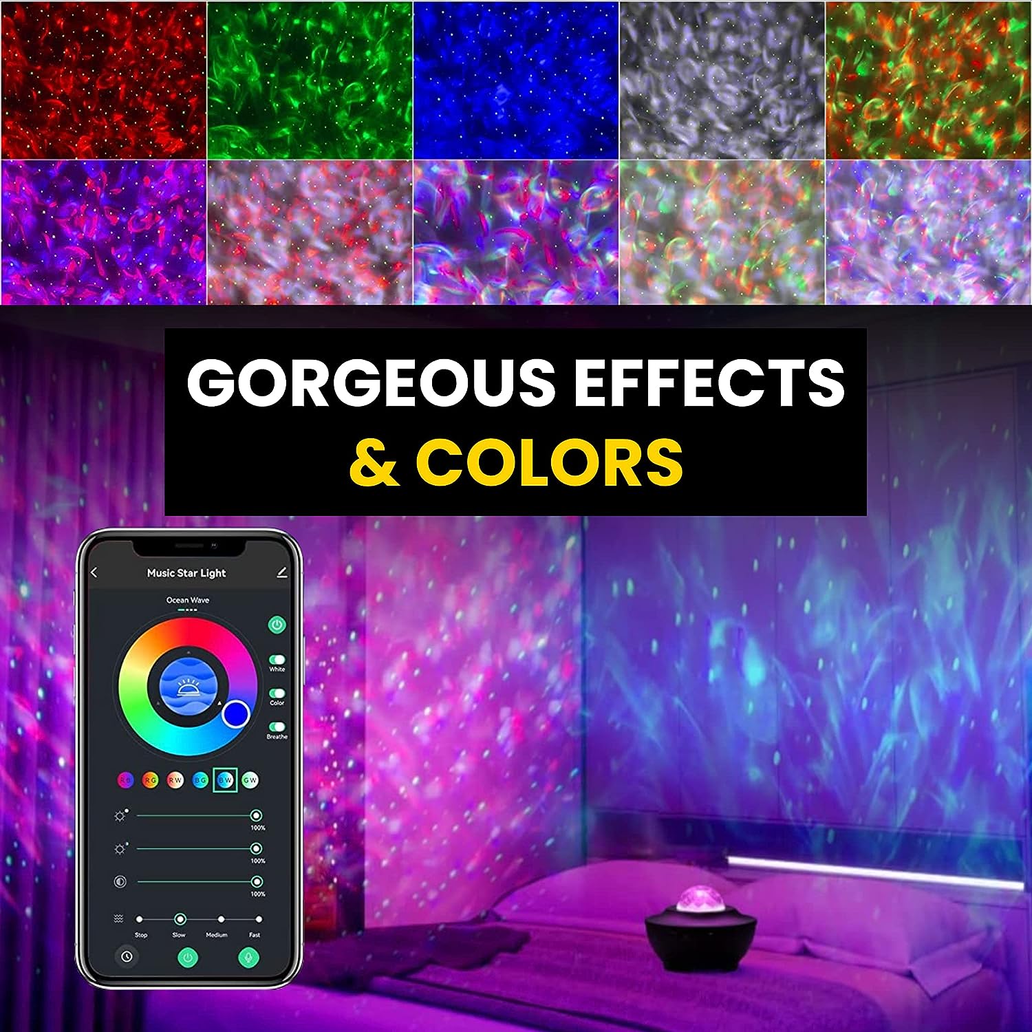 Stary Galaxy Projection Lights